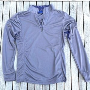 Ovation long sleeve equestrian shirt. Lilac color- size medium.